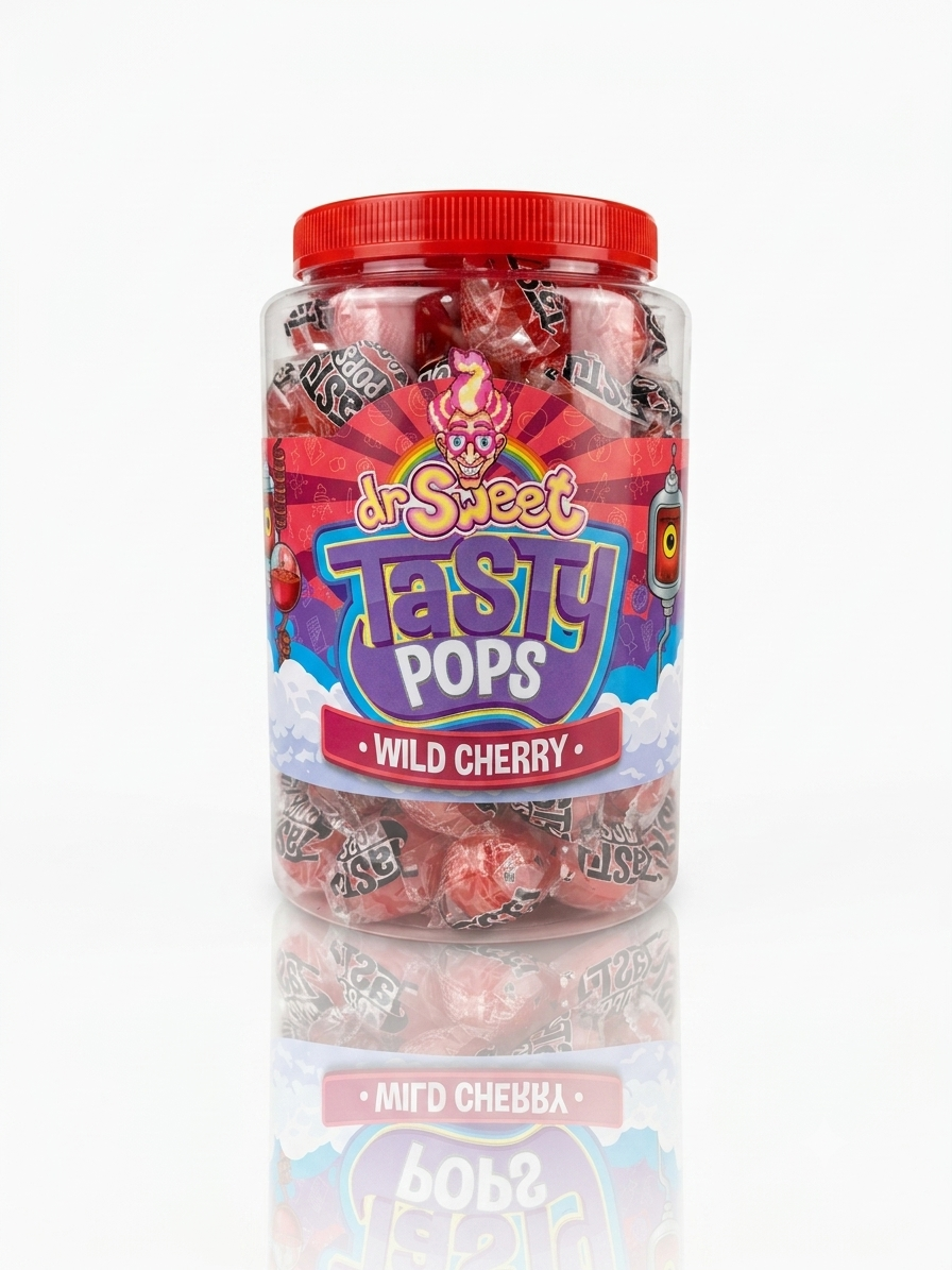 Dr. Sweet Tasty Pop Ciliegia Selvatica 70 pezzi