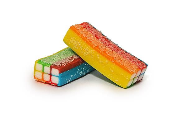 Damel Mattoncino Pika Aspro Arcobaleno 250 gram