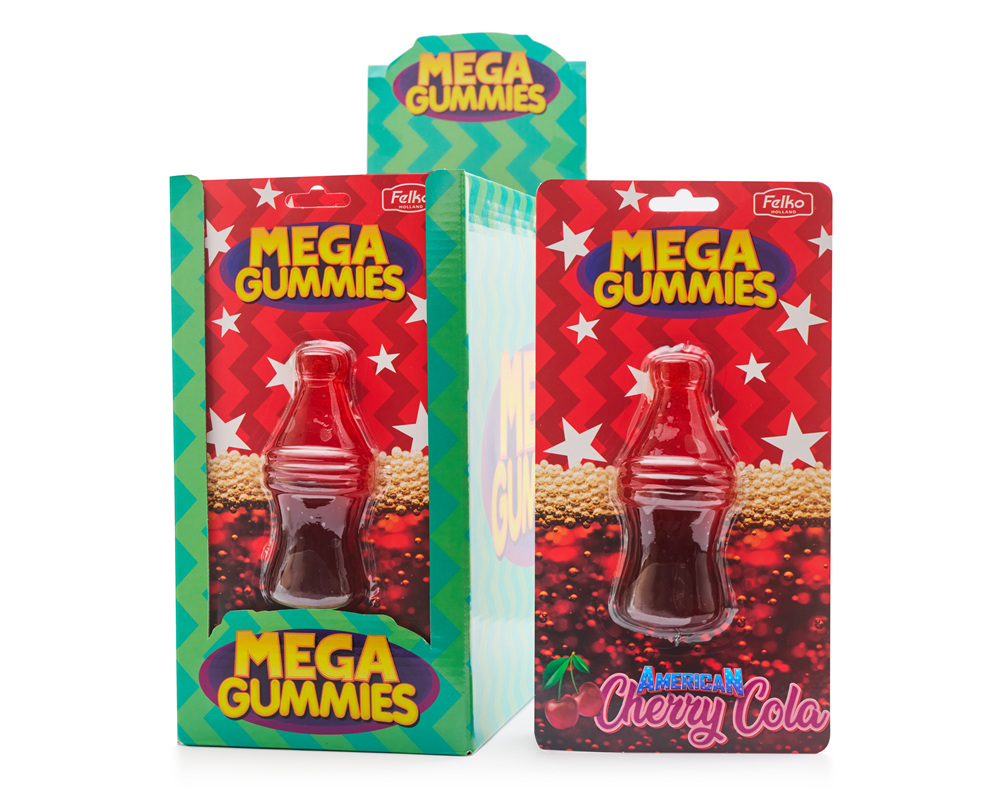 Mega Gummies Ciliegia-Cola americana 120 gram