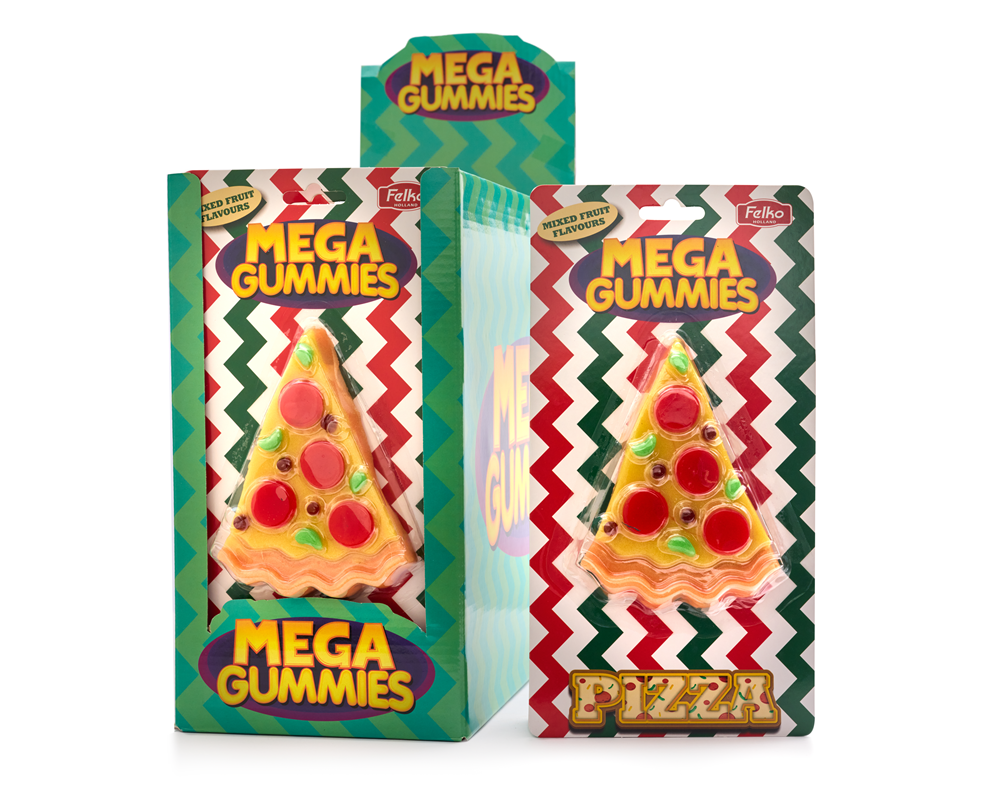 Mega Gummies Trancio di pizza 120 grammi