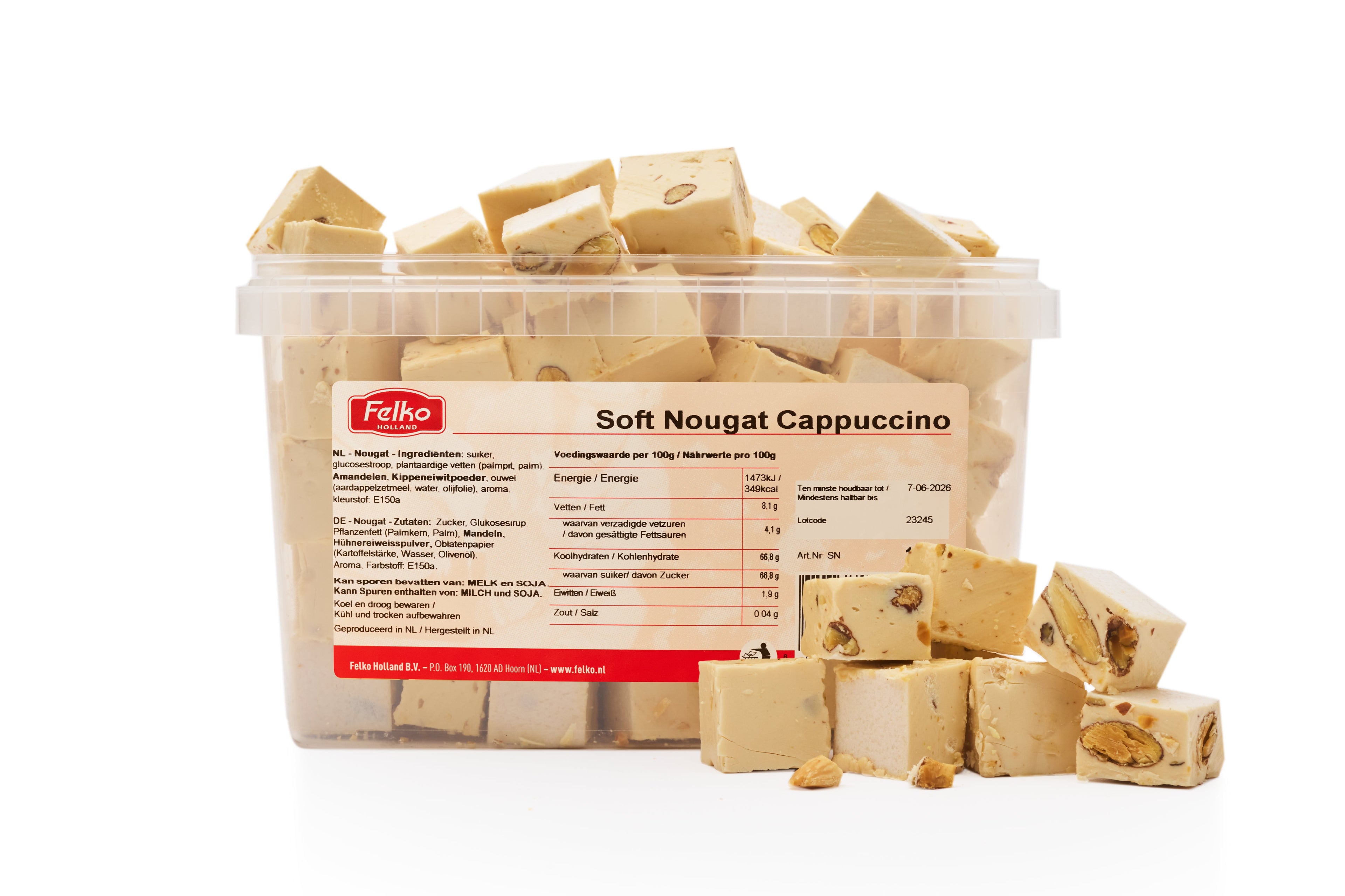 Torrone morbido al cappuccino 250 grammi