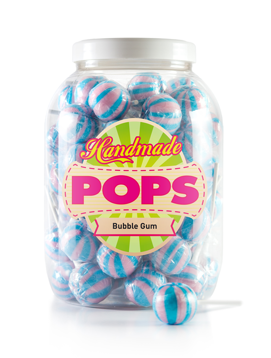 Ball Pop Bubble Gum, barattolo ricarica - 70 Lecca-lecca