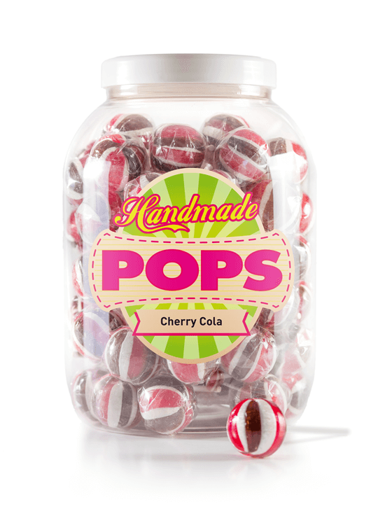 Ball Pop Cherry Cola, ricarica barattolo - 70 Lecca-lecca