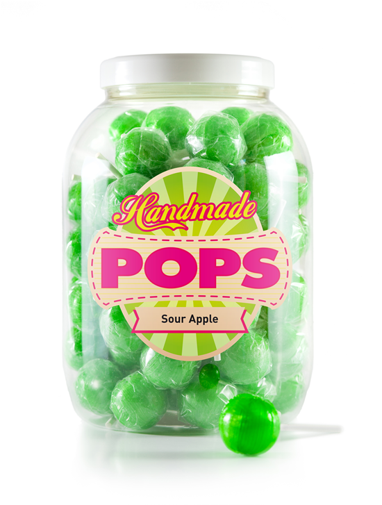 Ball Pop Sour Apple, barattolo ricarica - 70 Lecca-lecca