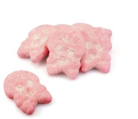 Bubs Schiume ai lamponi a forma di teschio 200 grammi