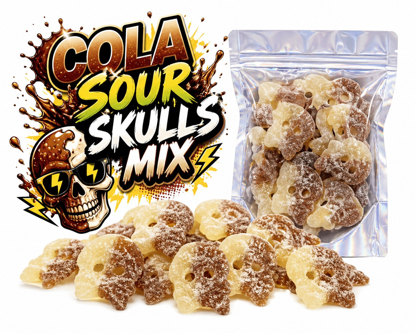 Bubs teschi aspri alla cola 250 grammi