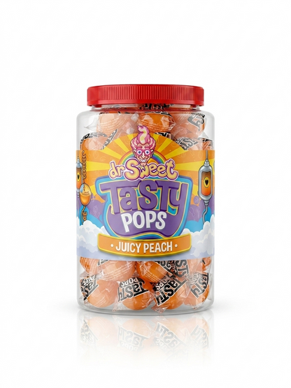 Dr. Sweet Tasty Pop Juicy Peach 70 pezzi