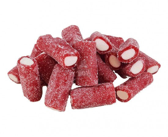 Damel Mini Jumbo Tubi alla fragola acidi 250 gram