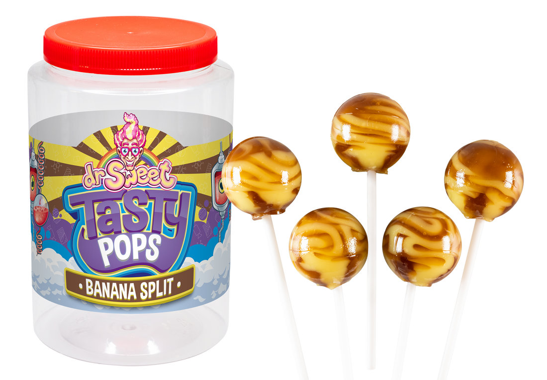 Dr. Sweet Tasty Pop Bananasplit 70 pezzi
