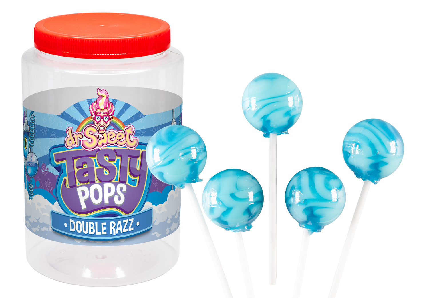 Dr. Sweet Tasty Pop Double Razz 28 gr.