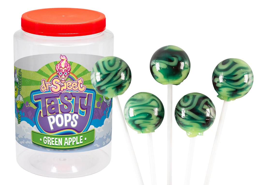 Dr. Sweet Tasty Pop Mela Verde 70 pezzi