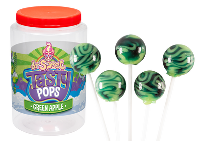 Dr. Sweet Tasty Pop Mela Verde 70 pezzi