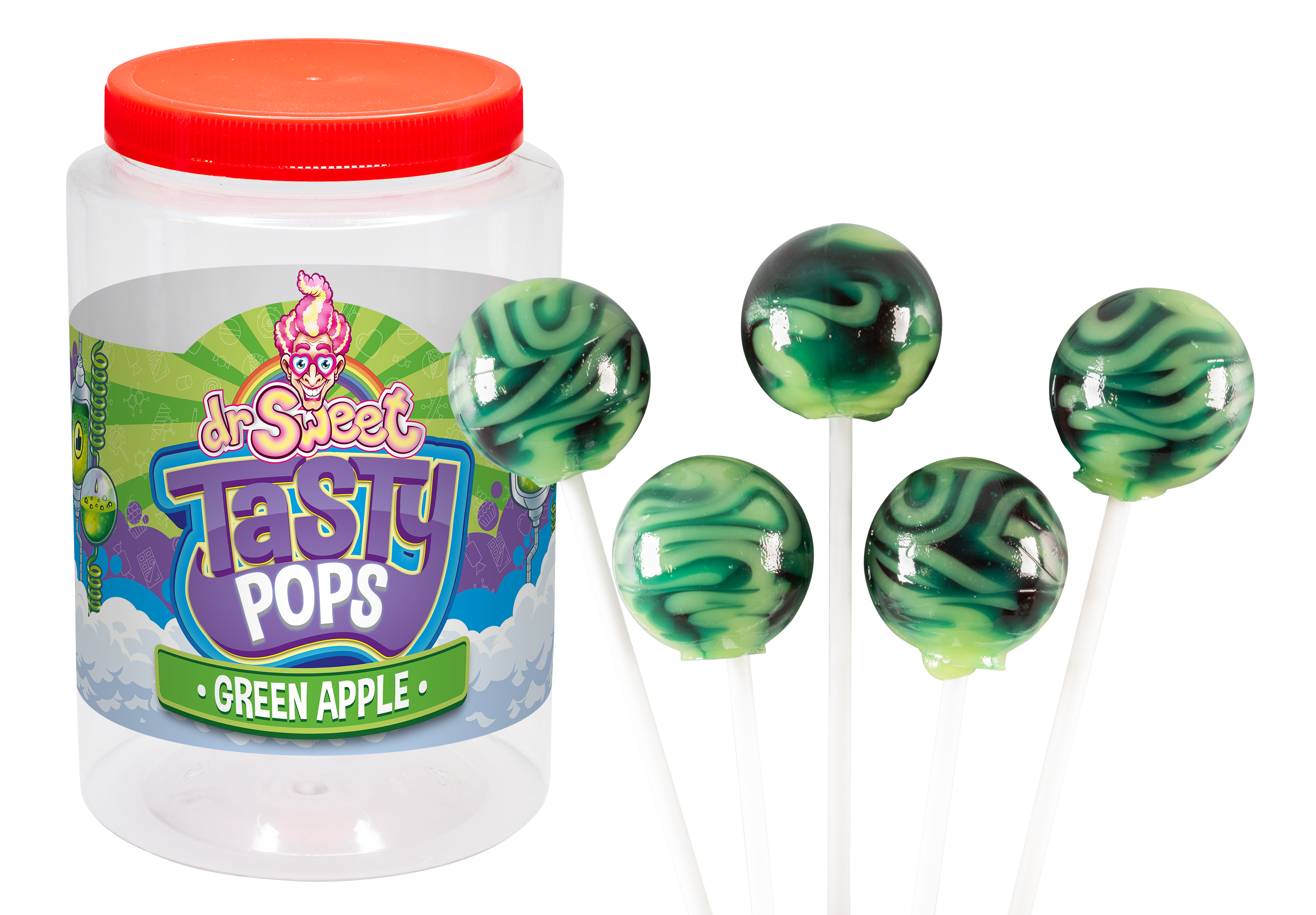 Dr. Sweet Tasty Pop Mela Verde 28 gr.