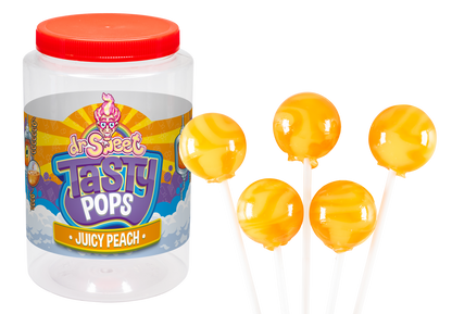 Dr. Sweet Tasty Pop Juicy Peach 70 pezzi