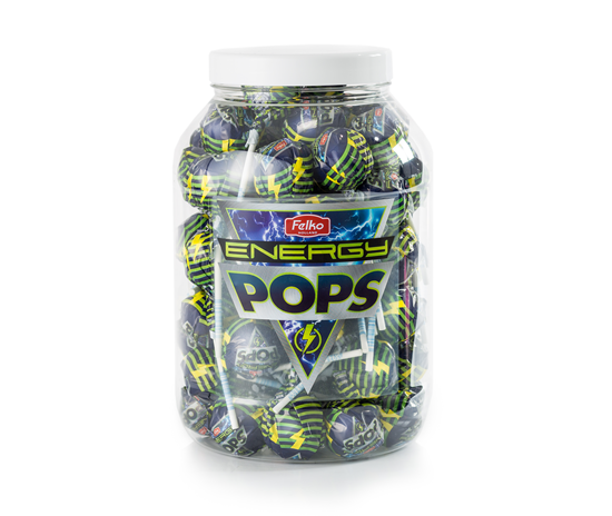 Felko Energy Pops Lolliepop - barattolo ricarica - 70 Lecca-lecca