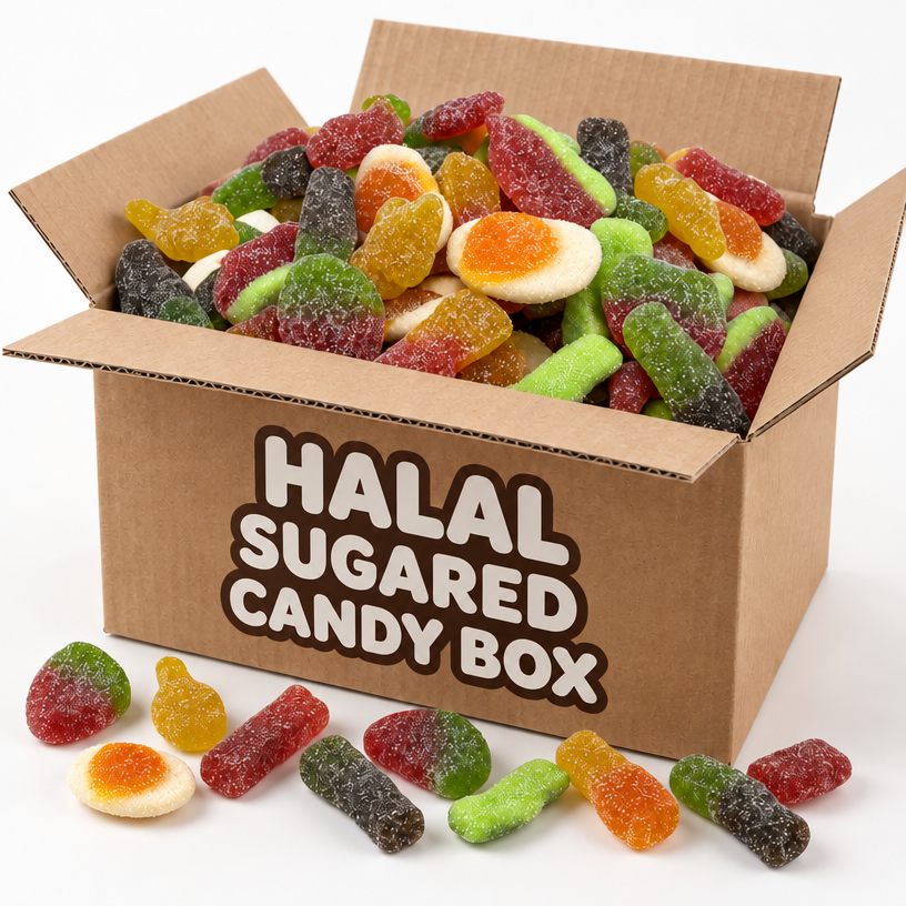 Box di Caramelle Halal zuccherata