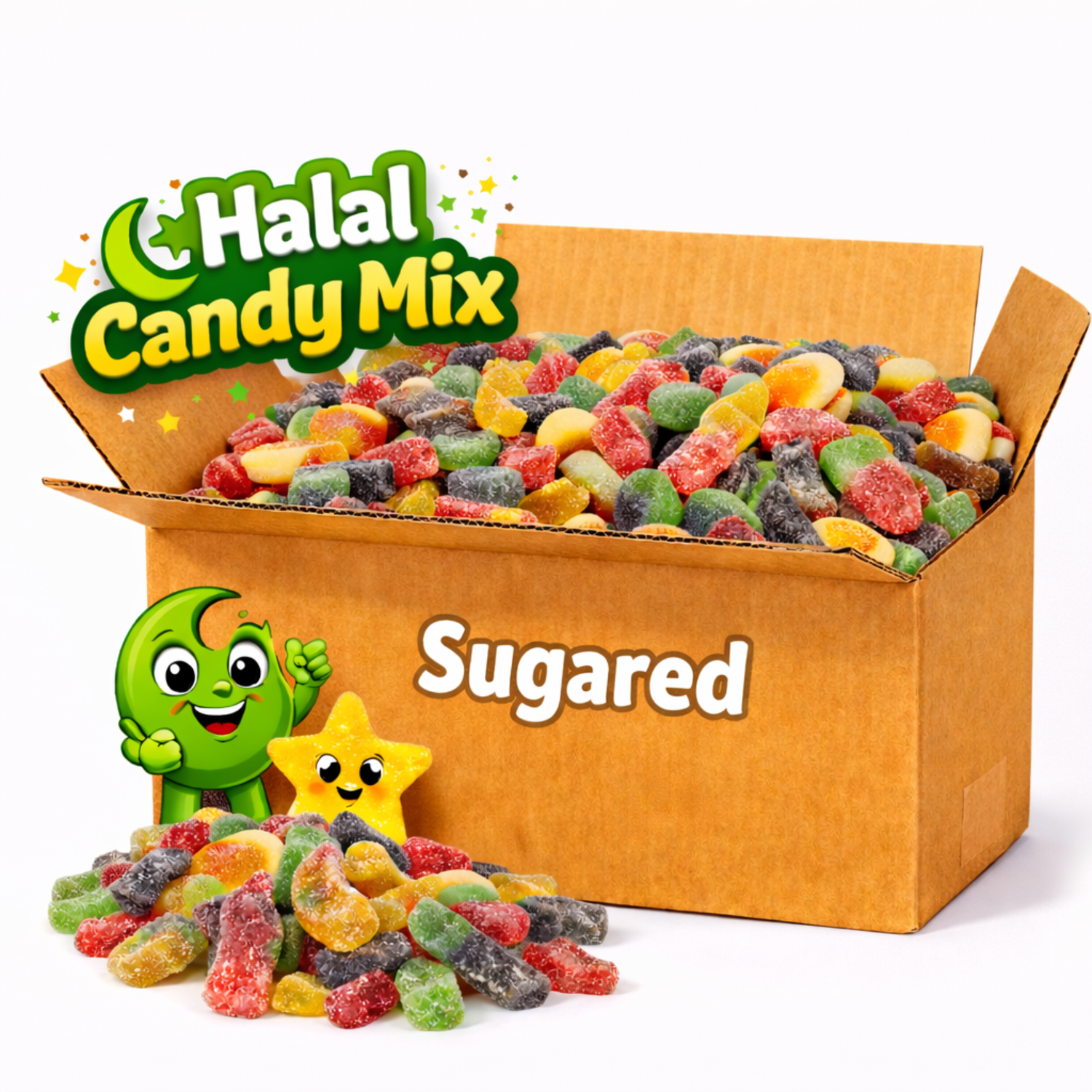 Box di Caramelle Halal zuccherata