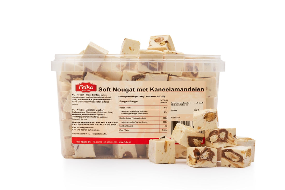 Torrone morbido con mandorle alla cannella 1,5kg