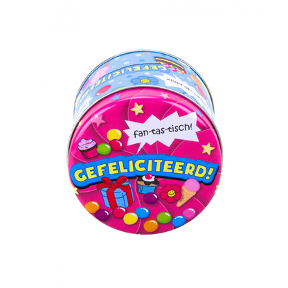 Scatolette di caramelle assortite - Congratulazioni e 250 Gram