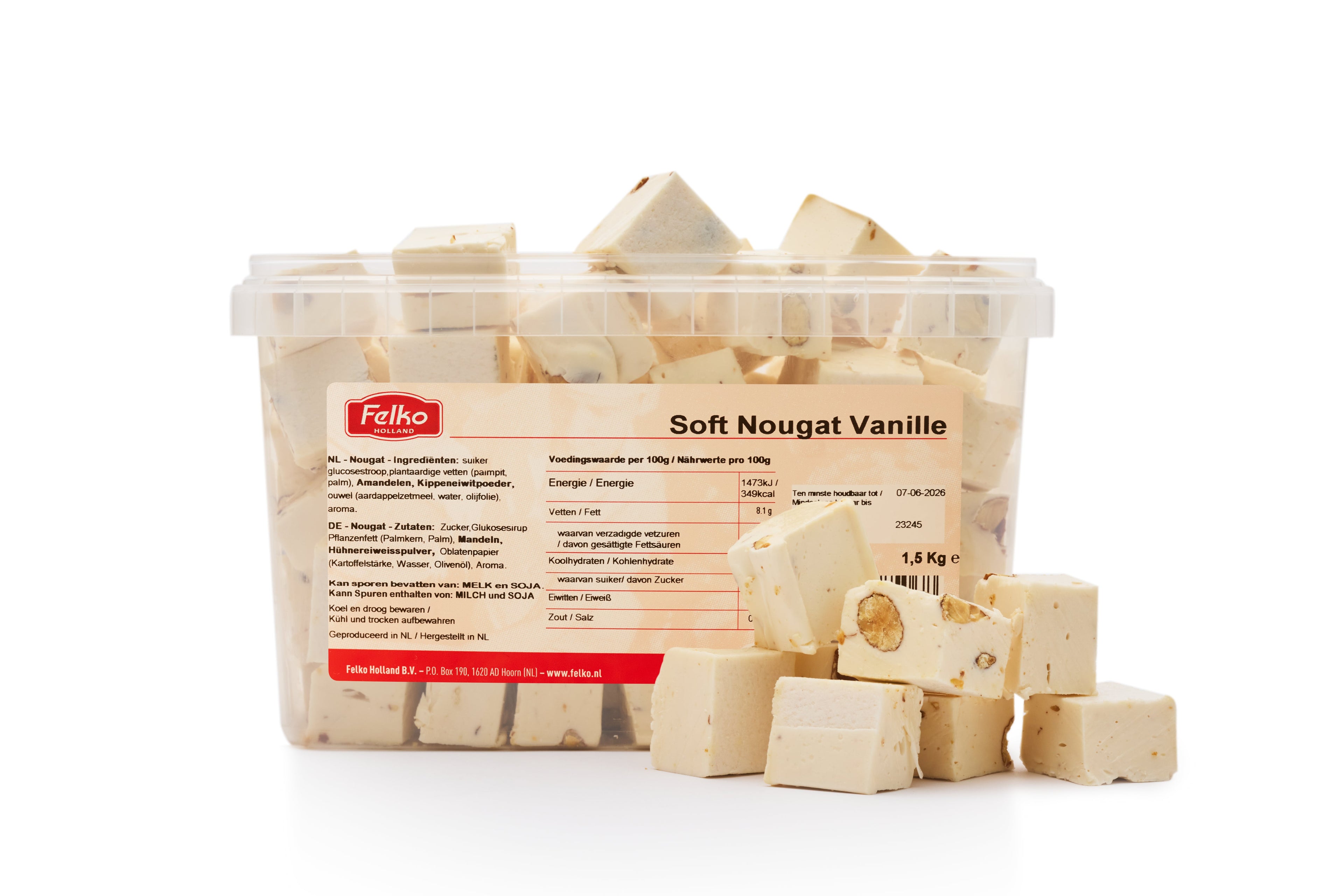 Torrone morbido alla vaniglia 1.5kg